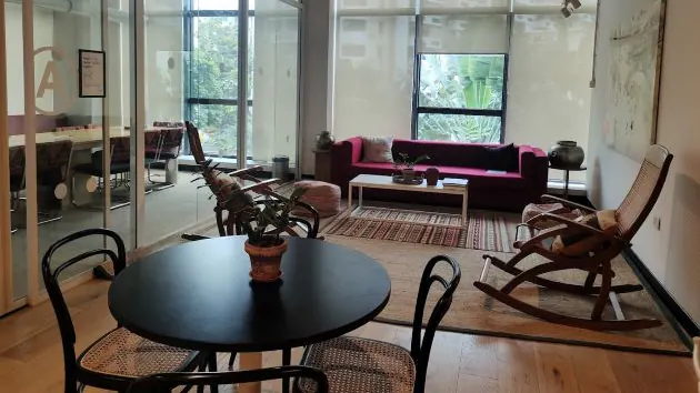 2 Seater Private Cabin in Adugodi - WeWork Prestige Cube | GoOffice 20543