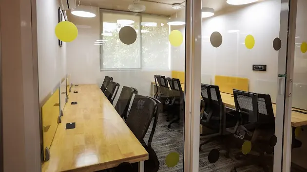 8 Seater Private Cabin in Indiranagar - BHIVE Platinum Indiranagar | GoOffice 20856