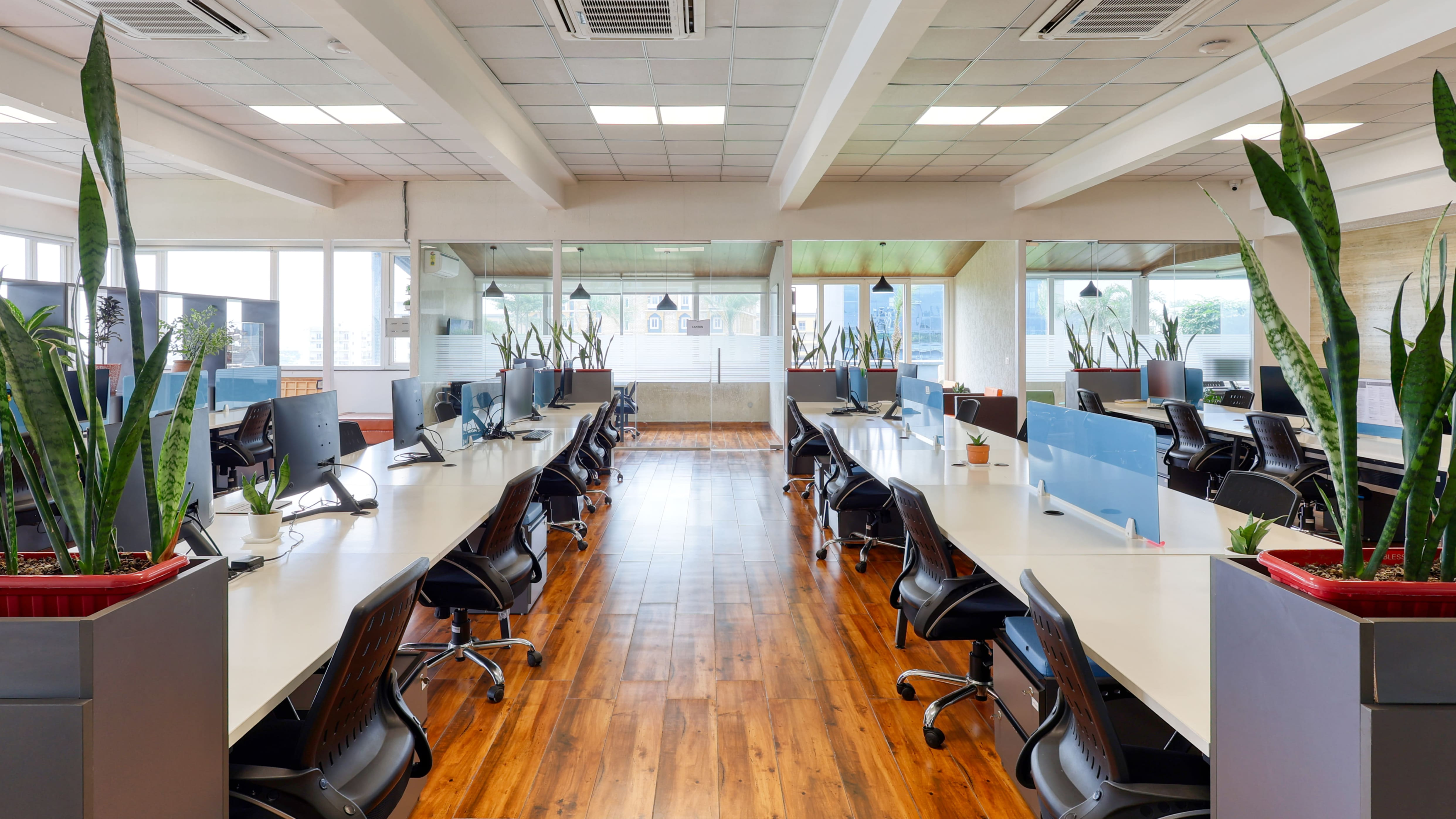 Open Desks in Sahastradhara Road - iKSANA Workspaces Chrysler Tech Centre | GoOffice 25001