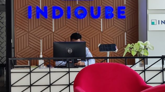 Meeting room at IndiQube Aura, Bommanahalli