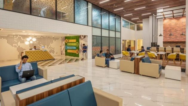 Meeting room at IndiQube Aura, Bommanahalli