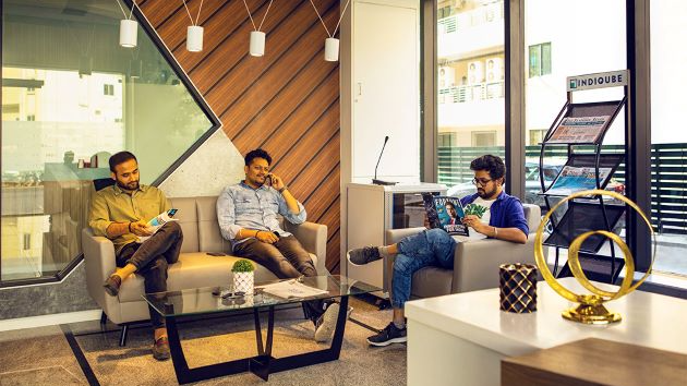 Meeting room at IndiQube Townhub, Indiranagar