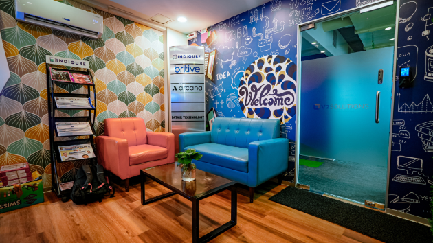 Meeting room at IndiQube Townhub, Indiranagar