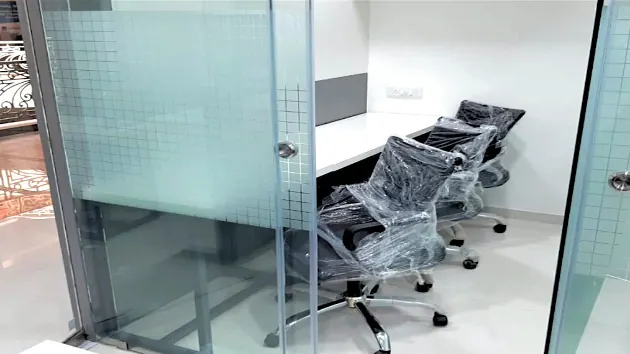 3 Seater Private Cabin in Satellite - Nuaxa Coworking | GoOffice 4095