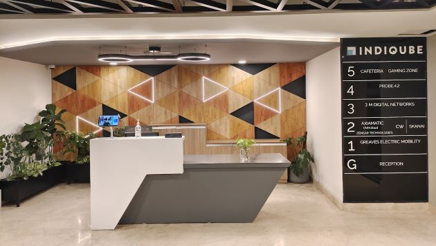 Meeting room at IndiQube Miniforest, JP Nagar