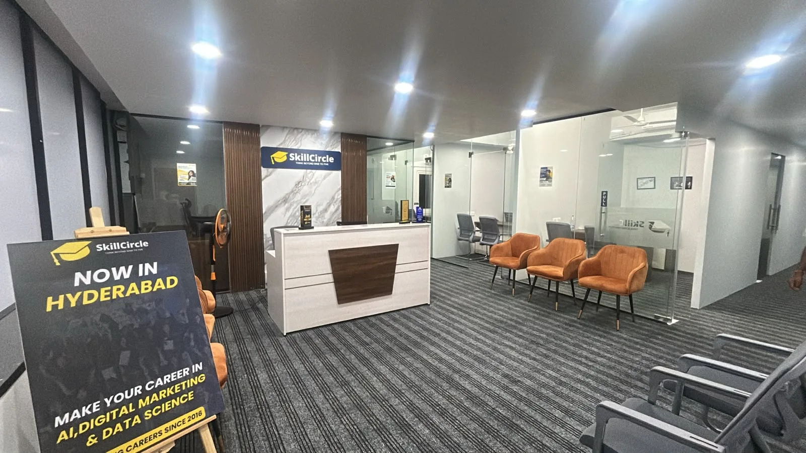 Meeting room at SkillCircle, SR Nagar